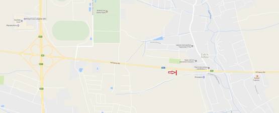 Схема рекламной плоскости по адресу Об'їзна М-06, Київ-Чоп, с. Зубра в сторону гот. Рафаель