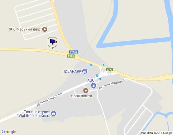 Схема рекламної площини за адресою м. Буча, траса М07, км 24+100 право,  вул. Шевченка, ЖК "Авіатор", напрямок з Ірпеня, в'їзд в Бучу,   200м за поворотом на Ірпінь, Гостомель