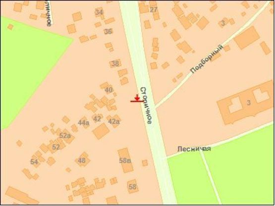 Схема рекламной плоскости по адресу Стoличнoе Шoссе 34