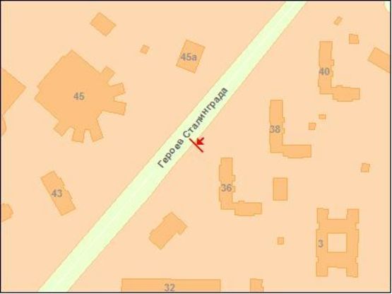 Схема рекламної площини за адресою Героев Сталинграда пр. 38