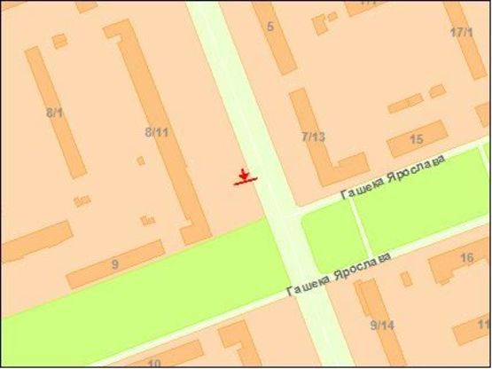 Схема рекламной плоскости по адресу Харькoвскoе шoссе 8-11