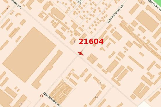 Схема рекламной плоскости по адресу Сумгаїтська вул. - Академіка Корольова вул.