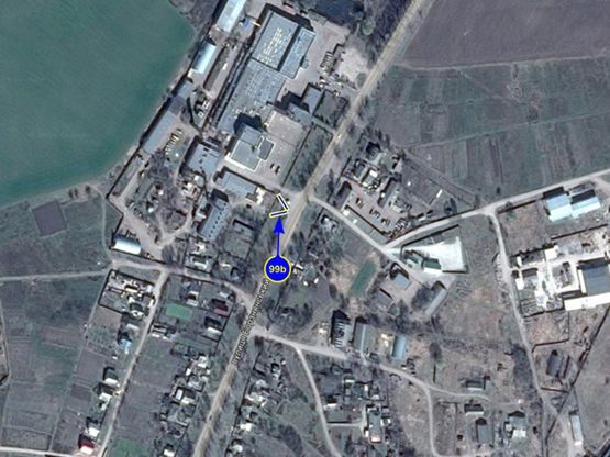 Схема рекламної площини за адресою г. Нежин, борзнянский шлях 68 (сторона Б)