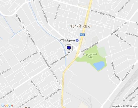 Схема рекламної площини за адресою ул.Красина, р-н электростанции