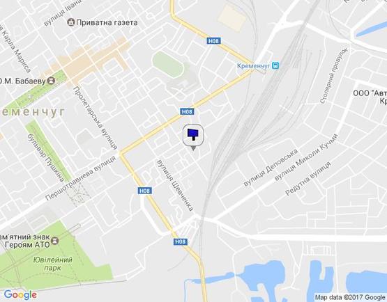 Схема рекламной плоскости по адресу ул. Гагарина, район автовокзала