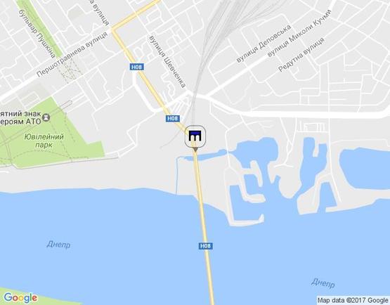 Схема рекламной плоскости по адресу Крюковский мост