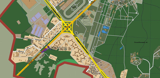 Схема рекламної площини за адресою ул.Глушкова, №30, ,въезд в город