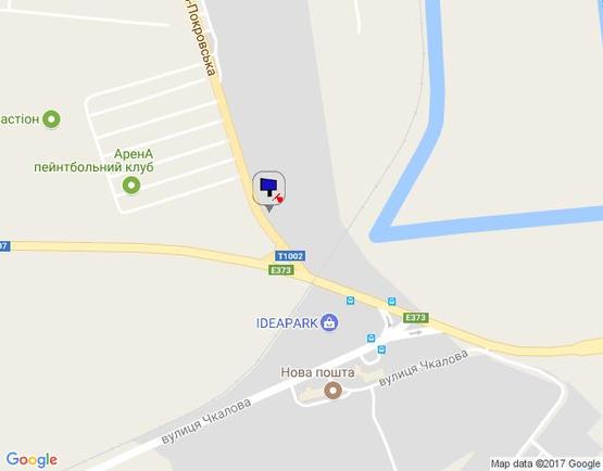 Схема рекламной плоскости по адресу смт. Гостомель, км 24+450 право, вул. Свято-Покровська, 30А