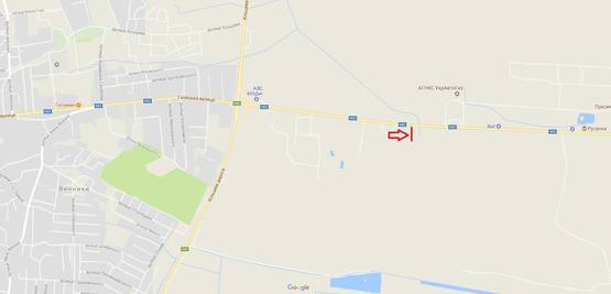 Схема рекламної площини за адресою Об'їзна Н-02, Виїзд на Тернопіль 11 км, з Винників в сторону Тернополя