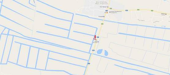 Схема рекламної площини за адресою Обїздна М-06, Київ-Чоп, перед с.Гамаліївка АЗС WOG в сторону Львова (верхній)