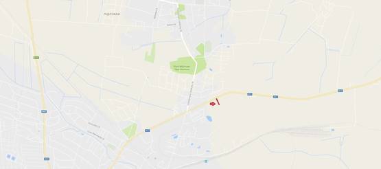 Схема рекламної площини за адресою Обїздна М-06, Підїзд до м.Львова, перед Дублянами в сторону Київа (верхній)