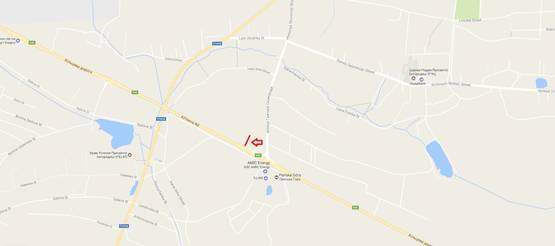 Схема рекламной плоскости по адресу Обїздна М-10, Західний обхід м. Львів, біля гот. Панська Гора в сторону МETRO (лівий)