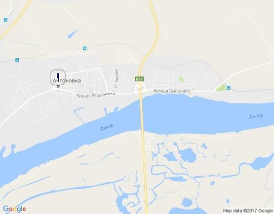 Схема рекламной плоскости по адресу Ул. Херсонская