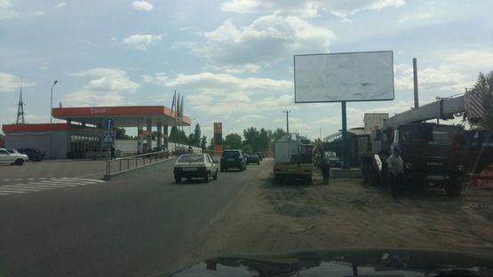 Схема рекламной плоскости по адресу Киев-Осокорки-Золоче