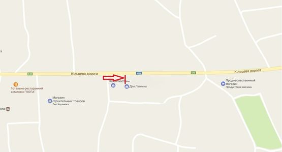 Схема рекламної площини за адресою М-06, Пасіки-Зубрецькі, Дім ліпнини, Леокераміка