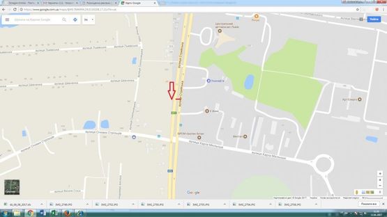 Схема рекламной плоскости по адресу вул. Стрийска (розділова смуга, виїзд з міста) автовокзал,  King Cross Leopolis, Епіцентр