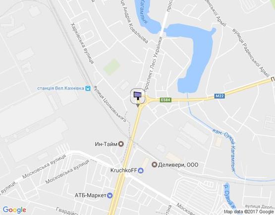 Схема рекламной плоскости по адресу просп. 50 лет Октября,  район «Пивзавода»