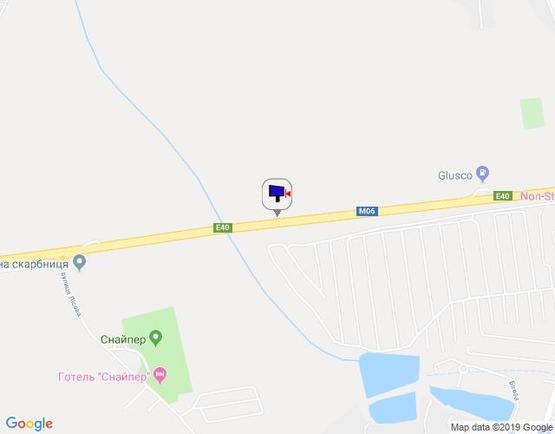 Схема рекламной плоскости по адресу с. Стоянка, траса М-06 Київ-Чоп (Житомир), км 22+950 право