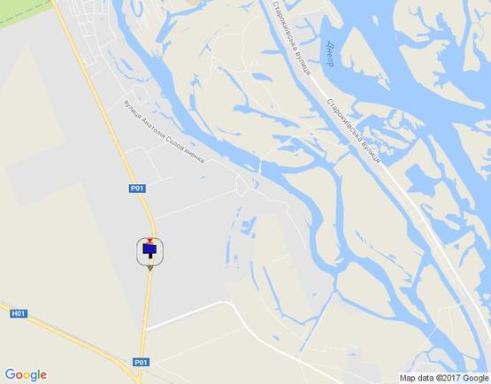 Схема рекламной плоскости по адресу Конча-Заспа, траса Р-02, км 34+600 право, поворот на с. Рудики, с. Плюти