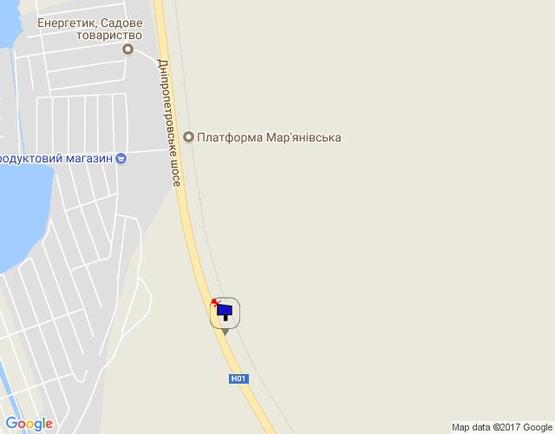 Схема рекламної площини за адресою Новообухівська траса, км 33+500 лево