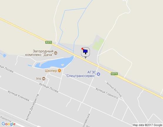 Схема рекламной плоскости по адресу смт.Ворзель, траса М 07, км 33+000 право, поворот до ресторану "Шкіпер"