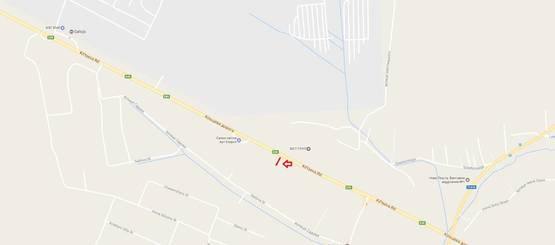 Схема рекламной плоскости по адресу Об'їзна М-10, З.О. м. Львова, біля Арт-Енерго в сторону ЕпіцентрК (нижній)