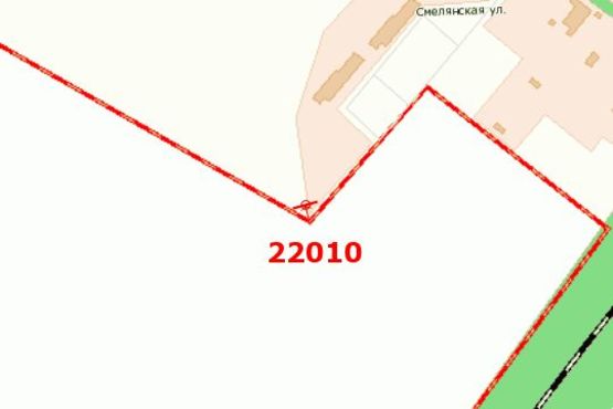 Схема рекламной плоскости по адресу Смілянське шосе - Смілянська вул.