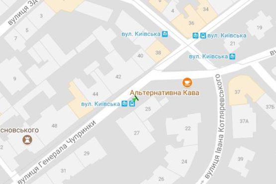 Схема рекламної площини за адресою Генерала Чупринки вул., 27