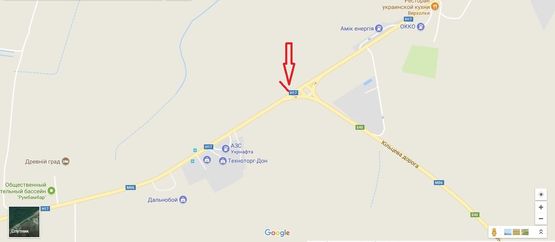 Схема рекламной плоскости по адресу Підїзд до м Львів, км 0+150, праворуч (с Гамаліївка)