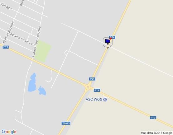 Схема рекламной плоскости по адресу г.Фастов Окружная дорога  между ул.Великоснитынская и ул.Якубовского. 500 м до перекрестка с ул.Якубовского