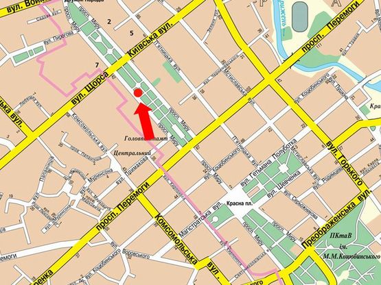 Схема рекламной плоскости по адресу проспект Мира 48, маг Запчасти (Сторона Б)