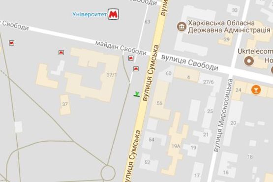 Схема рекламной плоскости по адресу Сумська вул., 37 (№2) (1)