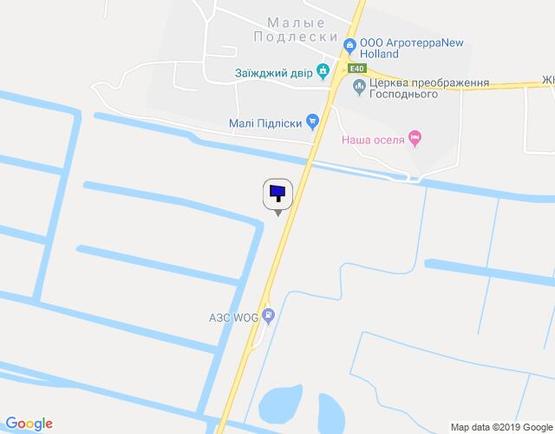 Схема рекламной плоскости по адресу Об'їзна М-06, Київ-Чоп, на вїзді в с.Малі Підліски в сторону Києва (правий) 3