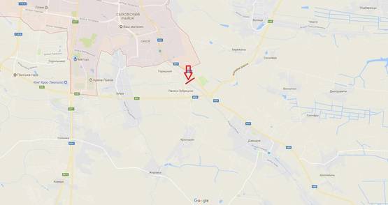 Схема рекламної площини за адресою Еліт Фрут Н-09 Мукачеве – І.Франківськ – Рогатин - Львів км. 437, в сторону с.Давидів (нижній) 2