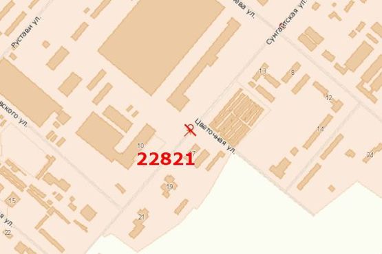 Схема рекламной плоскости по адресу Сумгаїтська вул., 10