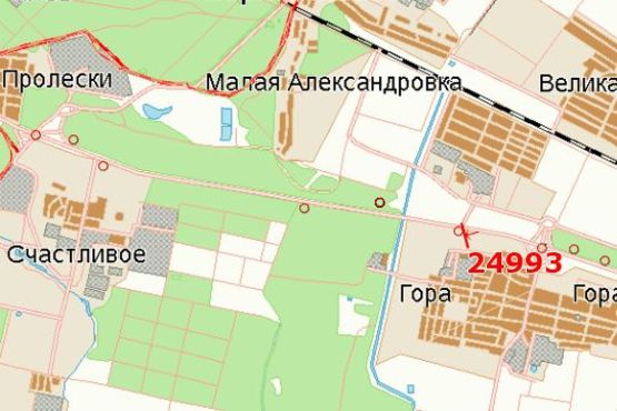 Схема рекламной плоскости по адресу Київ - Бориспіль, 17км+970м від Києва ( №4 справа)  (в напр. Києва)