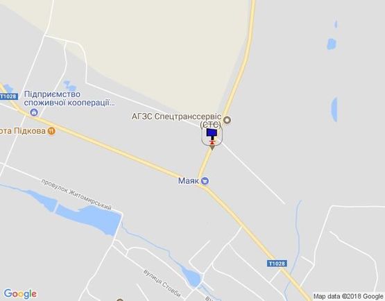 Схема рекламной плоскости по адресу г.Фастов,  ул.Бышевская, 3