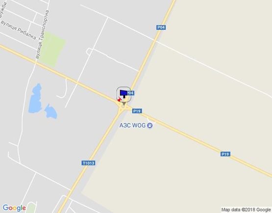 Схема рекламной плоскости по адресу перекресток ул. Якубовского и Окружной дороги,  (клумба) направление от Белой Церкви