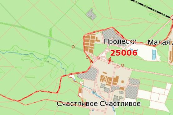Схема рекламной плоскости по адресу Київ - Бориспіль, 13км+500м до Києва (№6 зліва)  (в напр. Києва )