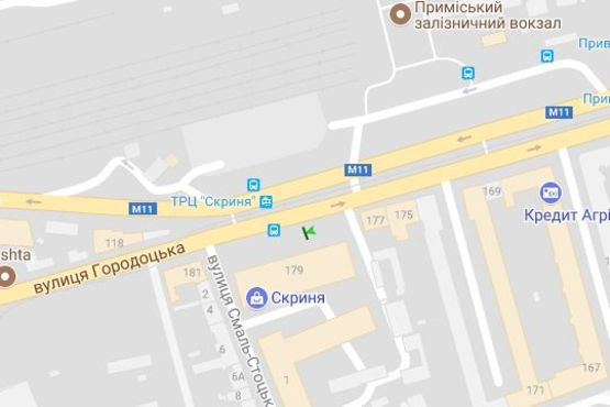 Схема рекламної площини за адресою Городоцька вул., 179