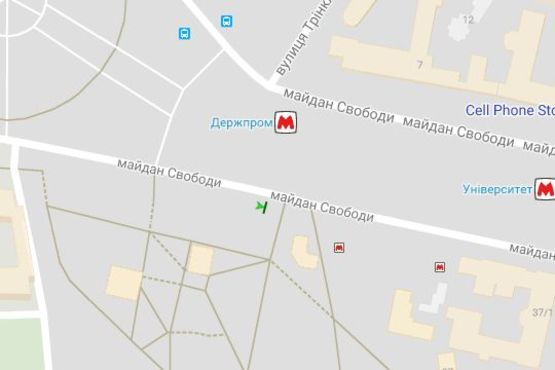 Схема рекламной плоскости по адресу Свободи пл., №5