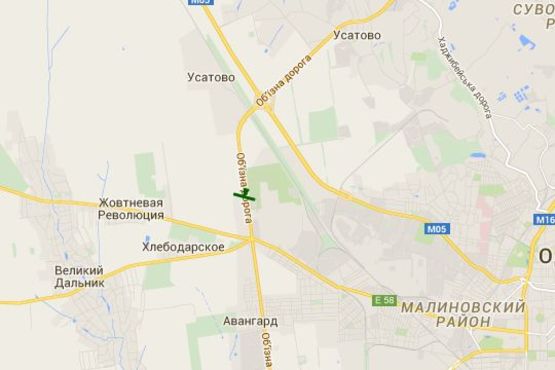 Схема рекламної площини за адресою Об'їздна дорога, км. 22+300 (в напр. ринку "7-й км.")