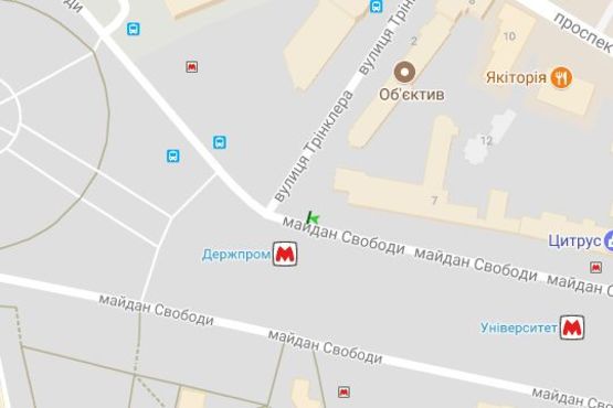 Схема рекламної площини за адресою Свободи пл., №10