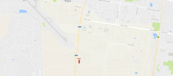 Схема рекламной плоскости по адресу Т-14-16 Львів-Пустомити-Мединичі, вул.Кульпарківська, біля заправки SOCAR в сторону ТРЦ Victoria Gardens (лівий)