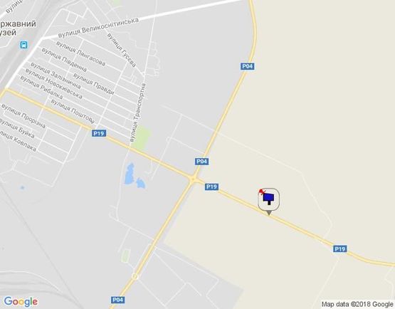 Схема рекламной плоскости по адресу г.Фастов,  ул.Якубовского, выезд, въезд на Киев