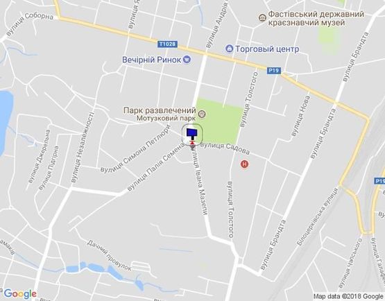 Схема рекламной плоскости по адресу ул. Интернациональная, напротив ресторана "Старая Прага" (центр)