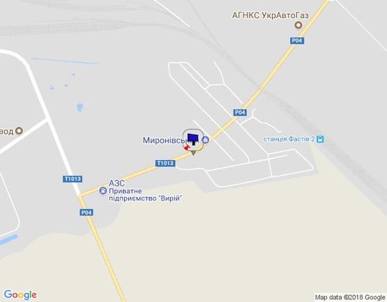 Схема рекламной плоскости по адресу Окружная дорога, жилмассив Мироновский парк, 200м до ул. Ломоносова