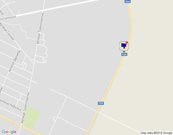 Схема рекламной плоскости по адресу г.Фастов Окружная дорога  между ул.Великоснитынская и ул.Якубовского. 700 м за перекрестком с ул.Великоснитынской