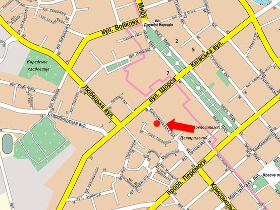 Схема рекламной плоскости по адресу ул Комсомольская 58 Агрохимия (сторона Б)