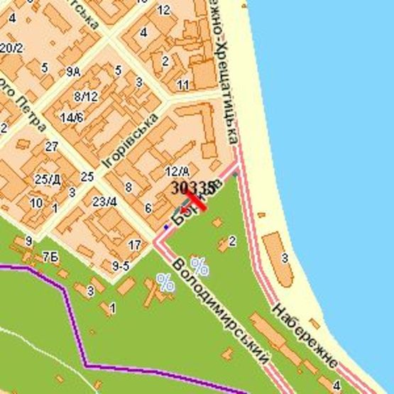 Схема рекламной плоскости по адресу Боричів узвіз,  4 (навпроти "McDonald's") - №2